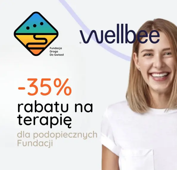 Informacja o współpracy Fundacji z platformą Wellbee